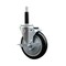 Service Caster 5'' Black Poly Swivel 3/4'' Expanding Stem Caster with Brake SCC-EX20S514-PPUB-BLK-TLB-34 - alternate 1